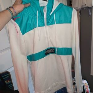 “Pink” Perfect Fleece Quarter Zip Hoodie